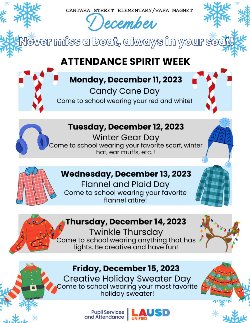 Attendance Spirit week